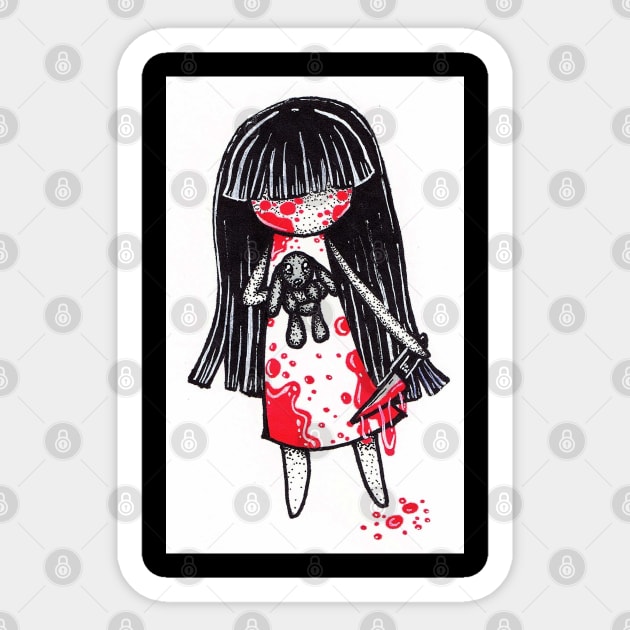 Goth Girl Sticker by nannonthehermit